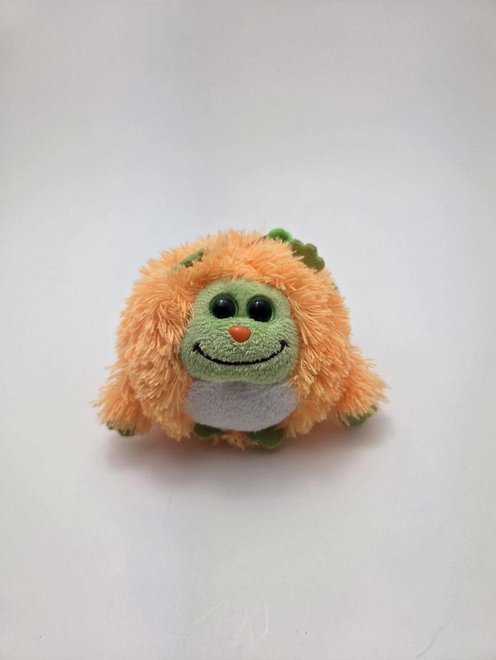 TY Monstaz Key Clip “Chester” the Orange Monster *Small* No Hang Tag (3 inch)